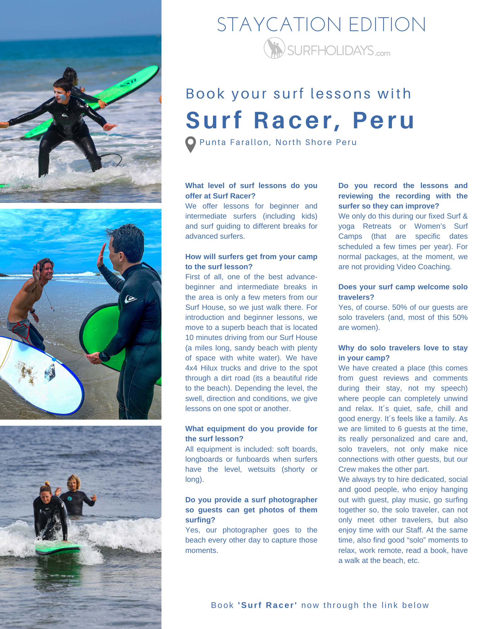 Learn to Surf with Surf Racer Board House, Peru
